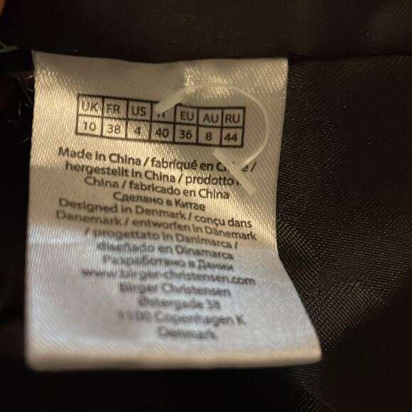 Rotate Birger Christensen Black Sequin Blazer Size 4 Retails $450 - Picture 8 of 9